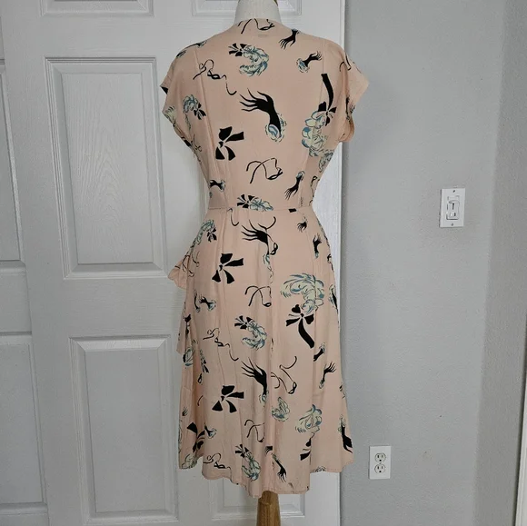 Rare Trashy Diva Slap and Tickle Pink Rayon Dress - Picture 7 of 13